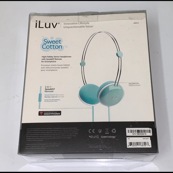 iLuv Light Blue Stereo Over-Ear Headphones - Picture 3 of 3